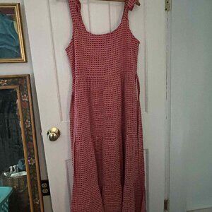Little Cottonwood shoulder-tie dress, size L